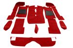 Triumph Stag Carpet Set - RHD - Passenger Area - Wool - Scarlet Red - RS1660RED